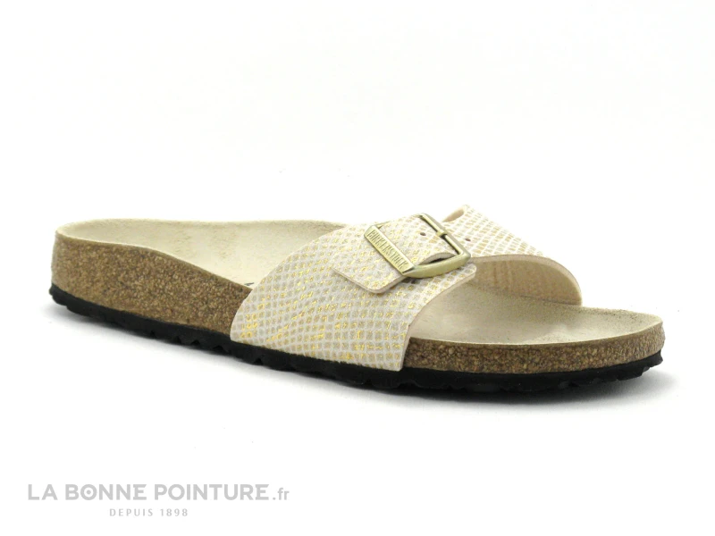 Birkenstock MADRID Shiny Python Eggshell Gold - BK1018543 - Mule F 4 Birkenstock MADRID Shiny Python Eggshell Gold - BK1018543 - Mule F – Image 4