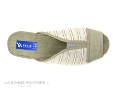 Zels 9294 Tabacco - Pantoufle Mule Beige - Argent - Rayures -Chaussures Promotion Magasin cd24607c73b9e66c561f35ea11d5d5ef img 9914.jpg 159862
