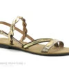 Dees Shoes MALDAD Or - Sandale Plagette Femme
