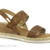 Jet 7 MOLLETE Camel - Sandale Marron - Talon Compense